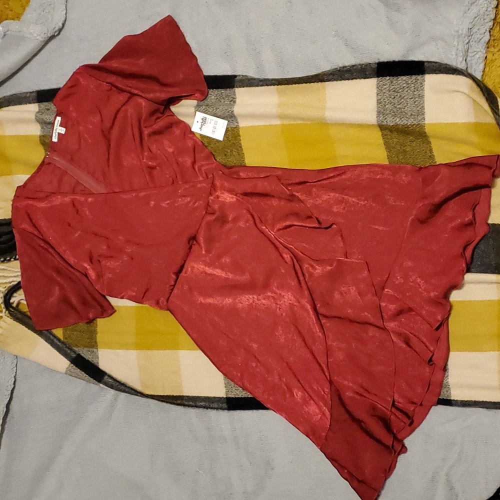 ADORABLE  Red/Dark Pink Summer Dress Size S